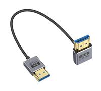 Duttek Cable HDMI 2.1 8K de 1 pie/30 cm, cable HDMI macho a macho, cable HDMI ultrafino de 48 Gbps OD2.5 mm, compatible con 8K @60Hz, 4K @240Hz, HDR dinámico, eARC, para GH5S, PS5, monitor Xbox One,