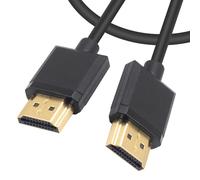 Duttek - Cable HDMI a HDMI, extremo delgado HDMI macho a macho, extensor para 3D y 4K Ultra HD TV Stick HDMI 2.0 Cable Extensor HDMI (Extensor HDMI)