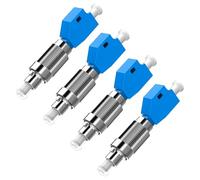 Duttek Single Mode UPC Male to LC UPC Female Hybrid Optical Fiber Cable Adapter Compatibility with Visual Fault Locator Connector and Optical Power Meter 4Pack