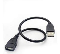 duttek USB 2.0 tipo A macho a hembra cable de sincronización de datos extensión Flexible cuello de cisne 30 cm