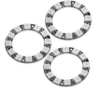 DUTTY Anillo LED 12 bits rgb 38mm ws2812 5050 5v Development Board 3 piezas
