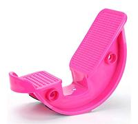 DUTTY Estirador de pie de balancín de tobillo para tendinitis de Aquiles, estiramiento muscular, estirador de pies, yoga, fitness, deporte, pedal de masaje (Rose red)