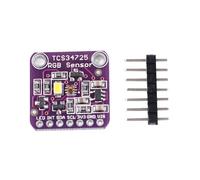 DUTTY Sensor de Color RGB con Filtro infrarrojo y LED Blanco en el módulo de reconocimiento de Color del Sensor de Color de luz RGB tcs34725