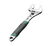 Duty - Llave de tubo ajustable 2 en 1 de doble cabeza adecuada para varios tamaños de tuerca y perno con mango ergonómico llave ajustable