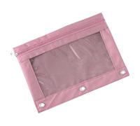 Dutys Three Rings B5 Organizadores de Archivos PVC Transparente con Bordes Oxford Protecciones Impermeables para Documentos Cuadernos Organizadores de Archivos de Oficina Impermeables