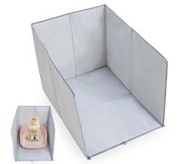 Duuclume Caja de arena para gatos de 3 lados, pantalla portátil fácil de limpiar, accesorio de viaje plegable para mascotas, 17 x 24.4 x 17 pulgadas, caja de arena no incluida