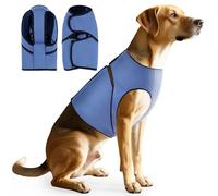 Duuclume Chaleco de ansiedad para perros, abrigo calmante para aliviar la ansiedad, envoltura cómoda y chaleco ajustable de presión suave para mascotas, para truenos, viajes y fuegos artificiales