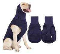 Duuclume Chaleco de ansiedad para perros, chaleco reflectante calmante para perros pequeños, medianos y grandes, ajustable, suave, cómodo, para tormentas, fuegos artificiales y visitas al veterinario