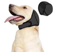 Duuclume Cubreorejas de perro impermeables para aseo, baño, natación, sudadera con capucha para mascotas, protección contra el ruido para secar el sueño, ayuda a la cabeza (gris, S)