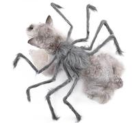 Duuclume Disfraz de araña de Halloween para mascotas, disfraz de araña gigante peluda para decoración de fiesta de Halloween, ropa de vacaciones para mascotas para perros y gatos, accesorios de