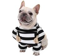 Duuclume Disfraz de prisionero para perro de Halloween, lindo y divertido disfraz de cosplay para perros pequeños a grandes, ropa para fiestas de vacaciones (XL)