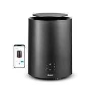 Duux Termoventilador cerámico inteligente Threesixty 2 - Calefacción de 360° con 1800 vatios y 3 niveles de potencia - Termoventilador de bajo consumo con control inteligente - (Gris)