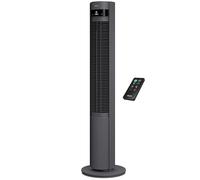 Duux Ventilador de torre Elevate - 12 Velocidades, 80° Oscilación, Sólo 25 dB, ionizador, temporizador (1-12h), modo de suspensión, táctil y control remoto - Silencioso & Ventilador inteligente para