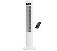 Duux Ventilador de torre Elevate - 12 Velocidades, 80° Oscilación, Sólo 25 dB, ionizador, temporizador (1-12h), modo de suspensión, táctil y control remoto - Silencioso & Ventilador inteligente para