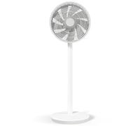 Duux Whisper Essence - Ventilador de pie silencioso, oscilación horizontal automática, muy económico con un consumo de 16 W, color blanco