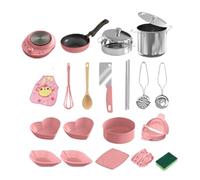 Duvcoywae Accesorios de Cocina de Juego - Accesorios de Cocina Infantil para Juegos de Imitación - Set de Electrodomésticos Interactivos Seguros para Niños + Habilidades Motoras + Juego Simbólico en