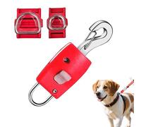Duvcoywae Correa De Seguridad para Perros con Clip - Clip De Conexión Automática para Collar,Conector De Bloqueo para Mascotas,para Paseos Senderismo Camping Picnic Jardín Y Exteriores