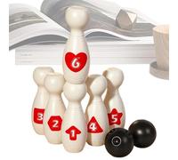 Duvcoywae Juego De Bolos para Niños - Set Educativo ,Juego de Bolos Infantil para y Reuniones Familiares | para Niños Niñas Y Adolescentes Jardín Patio Parques Césped Playa Y Patio Trasero