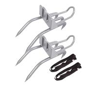 Duvcoywae Juego De Púas para Escalada De Árboles | Equipo de Escalada de 2 Piezas con Picos | Equipo De Seguridad Antideslizante para Trabajos Exteriores En Tala Construcción Techado Y