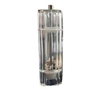 Duvcoywae Moledor De Sal,Molinillo Salero Pimentero Manual Recargable - Herramienta De Cocina Transparente Ajustable Para Comedor Acampada Hogar