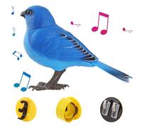 Duvcoywae Pájaros Artificiales Que Cantan con Movimiento, Pájaros Interactivos para Niños, De Simulación De Pájaro A Pilas, Decorativo De Pájaro Eléctrico con Chirrido, Adornos para Árboles De Jardín