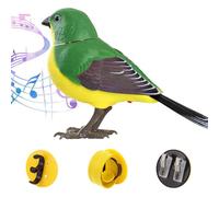 Duvcoywae Pájaros Artificiales Que Cantan con Movimiento, Pájaros Interactivos para Niños, De Simulación De Pájaro A Pilas, Decorativo De Pájaro Eléctrico con Chirrido, Adornos para Árboles De Jardín