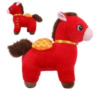 Duvcoywae Peluche de Caballo,Mascota Adorable de Felpa para Decoración del Hogar | de Año Nuevo con Peluche de Caballo,para Hogar Oficina Sala Dormitorio Año Nuevo Fiesta de Primavera Familia Niños