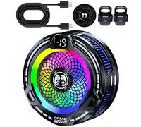 Duvcoywae Phone Cooler,Disipador Magnético 30W Ligero Para Teléfono | Refrigerador Portátil con Velocidad Ajustable para Streaming Juegos Tablet Smartphone Tiempo Caluroso Vlog