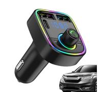 Duvcoywae Transmisor FM para Coche | Adaptador De Coche con Carga Rápida | Transmisor Inteligente con Cancelación de Ruido y Reproductor MP3 para Viajes Diarios y Trayectos