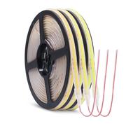 DUVERT COB LED cinta, tira LED, brillante diadema LED DC12V o 24V IP68, LED tira luz luminosa (blanco frío, 24 V 0,5 m)