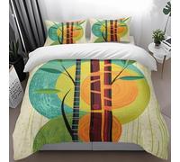 Duvet Cover 220 x 240 Ladrillo Verde Rojo Fundas Nórdicas Microfibra Funda Nordico Cómoda Funda Nordica 220 x 240 Suave Fundas Nordicas 240x220+2 Funda Almohada 50x75cm