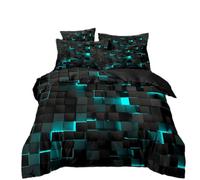 Duvet Cover 220 x 240 Lago Azul Negro Colchas de Verano Funda Edredon