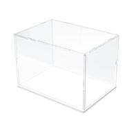 DuvinDD - Vitrina de acrílico para Lego Star Wars Diorama 75380 - Base blanca 30 x 20 x 20 cm - Protección contra el polvo para coleccionistas de maquetas