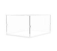 DuvinDD - Vitrina transparente de acrílico para colección Lego Icons McLaren MP4/4 10330/21319 - Base blanca 35x25x15 cm - Protección contra el polvo para coleccionistas de maquetas