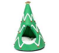 Duvo+ Casa Para Gatos Xmas Árbol De Navidad Para Gatos, 43x43x70 cm, Regalo
