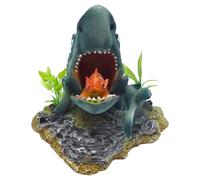 Duvo + Decoración de Acuario Tiburón Con Nemo 14 ,5x12,5x14cm para Dulce Salada