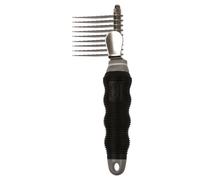 Duvo+ Desenredador Negro/Gris Para Perros - 9 Cuchillas Cortas, Sin Dolor