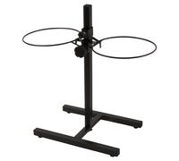 Duvo+ Doble Comedero H-Soporte Negro, Ajustable, Antideslizante Para Perros