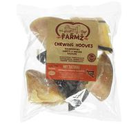 Duvo+ Farmz Pezuñas de Vaca para Mascar para Perros - Snack para Perros a Base de Carne - Sin Colorantes ni Aromas Añadidos - para el Cuidado de la Dentadura - Hecho en la UE - Pack 6 Uds