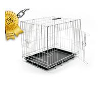 DUVO JAULA METAL CROMO EXTRAFUERTE 2 PUERTAS (T-M 76 x 48 x 54 CM)