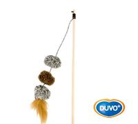 DUVO JUGUETE GATO CAÑA POMPOM 25 x 5 CM