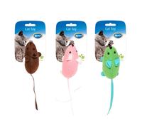 DUVO JUGUETE GATO SURTIDO RATONES DE COLORES 9,5 x 4 x 6 CM