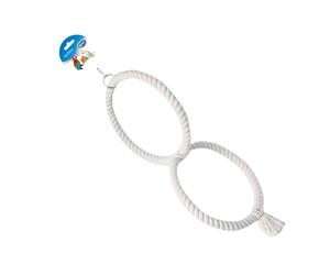 DUVO JUGUETE LORO CUERDA 2 ANILLOS 50 CM