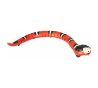 Duvo + Juguete para Gato Móvil Serpiente Rojo, Interactivo, 38CM, Usb-Aufgeladen