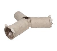 Duvo+ Juguete Para Gatos Túnel Laberinto Cozette Beige 25x25x85 Cm