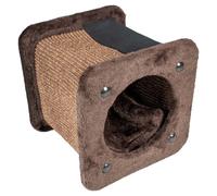 Duvo + Kratz-Tunnel Cuadrada Braun, 30x30x28 CM, para Gatos, Juego &