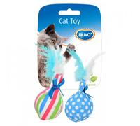 Duvo Plus Bolas con plumas para gato - Mediciones: 14 x 8 x 4 cm