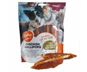 Duvo Plus Chupa Chups de pollo para perro - Cantidad: 400 g