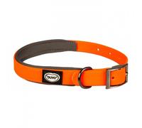 Duvo Plus Collar de PVC para perro EXPLOR SOUTH - Color: Naranja neón | Mediciones: 30-45 cm/15 mm