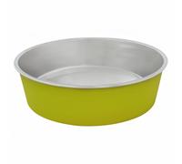 Duvo Plus Comedero de Acero Inoxidable Mate - Color: Verde viejo | Diámetro - Diámetro: Ø 20,3 cm